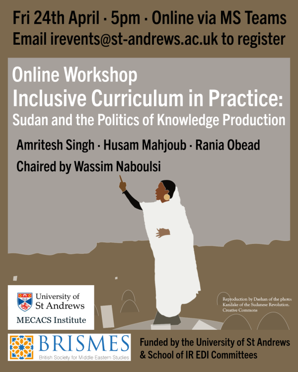 Upcoming Event | Inclusive Curriculum in Practice: Sudan and the Politics of Knowledge Production