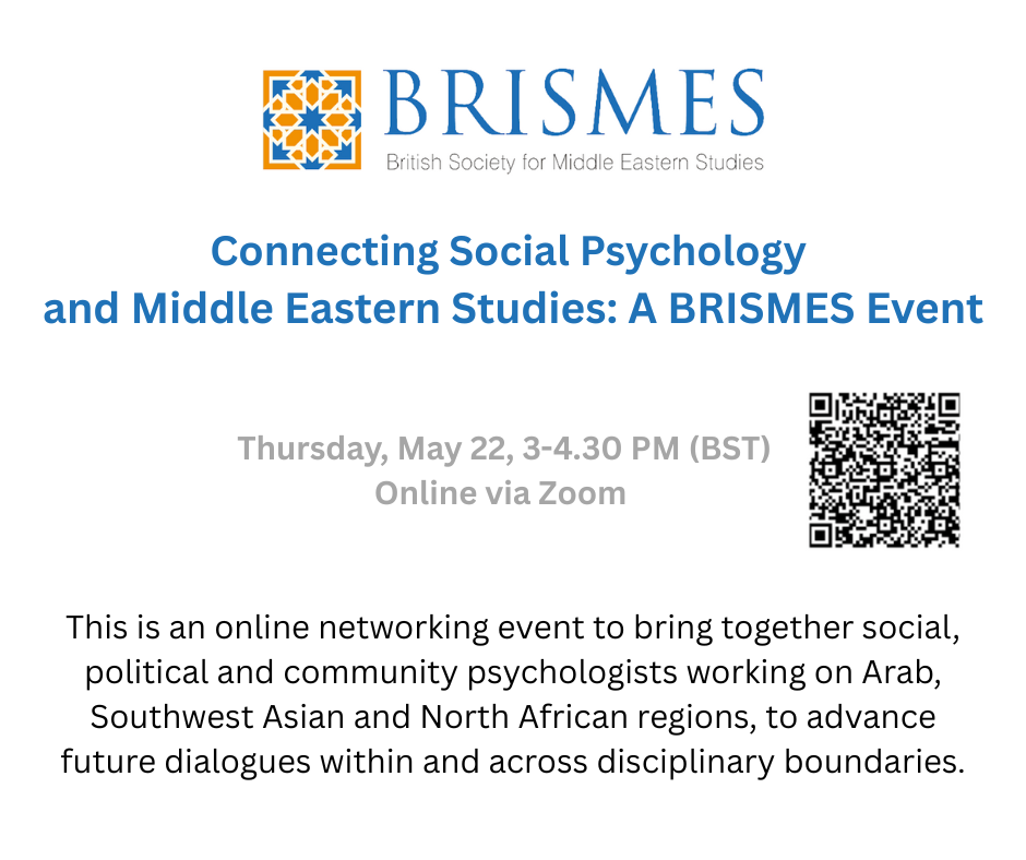 Connecting Social Psychology and Middle Eastern Studies
